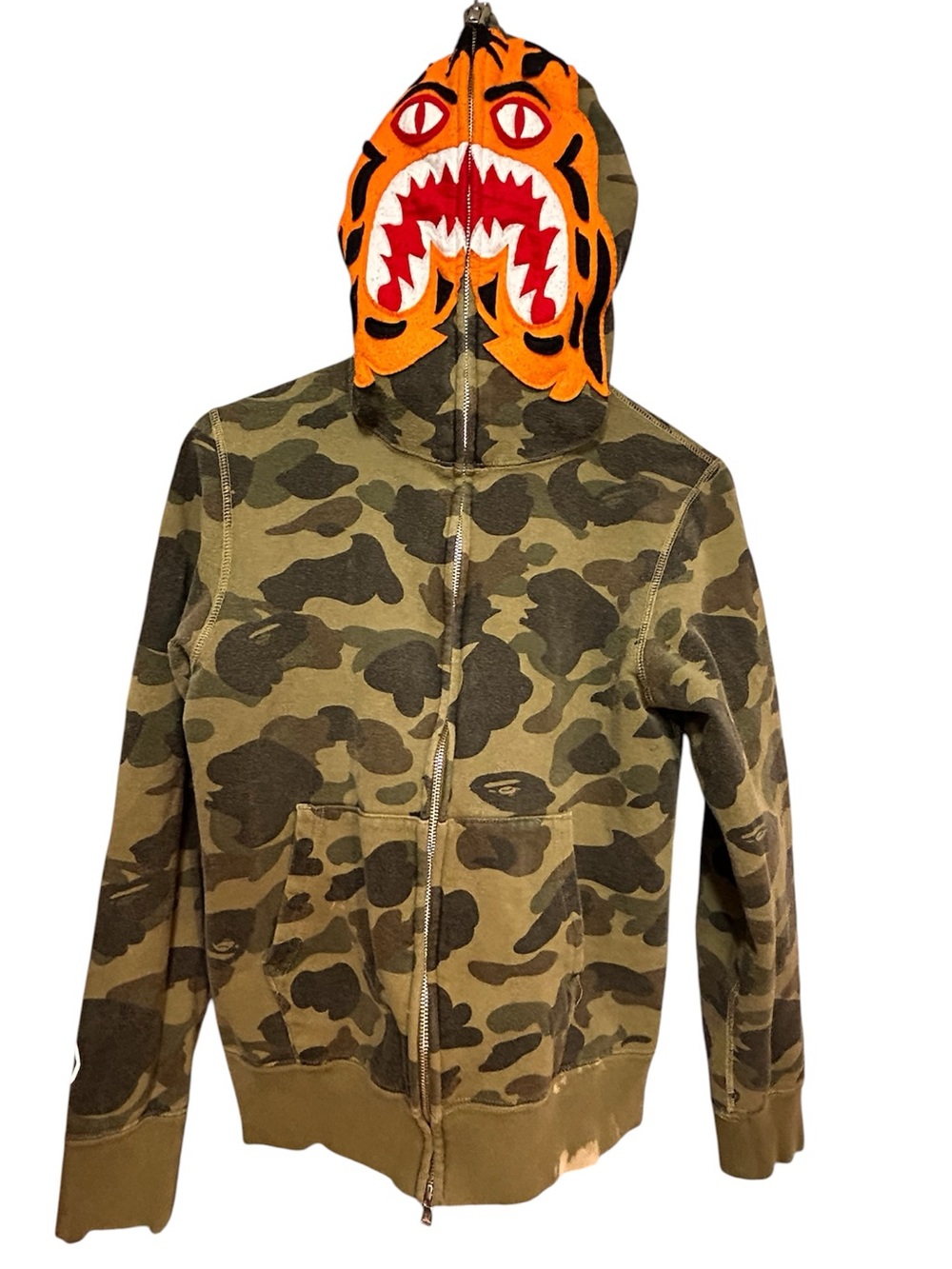 A Bathing Ape 1st edition Camo tiger zip up hoodie S